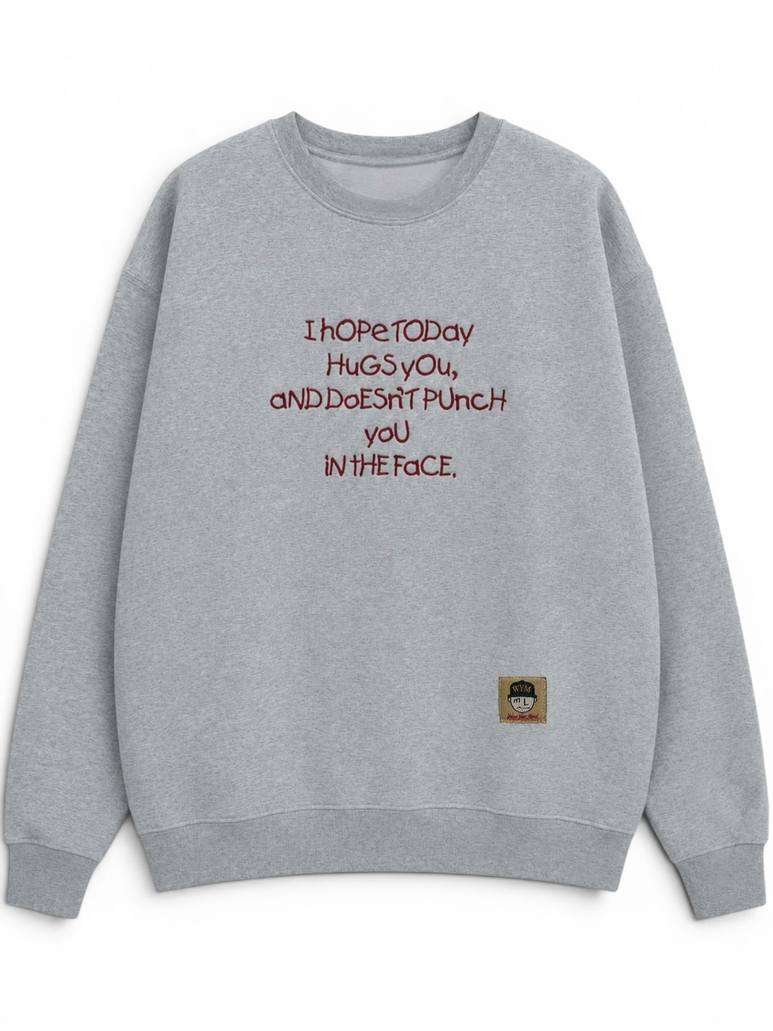 Hugs Embroidered Heavyweight Sweatshirt | MLABEL.