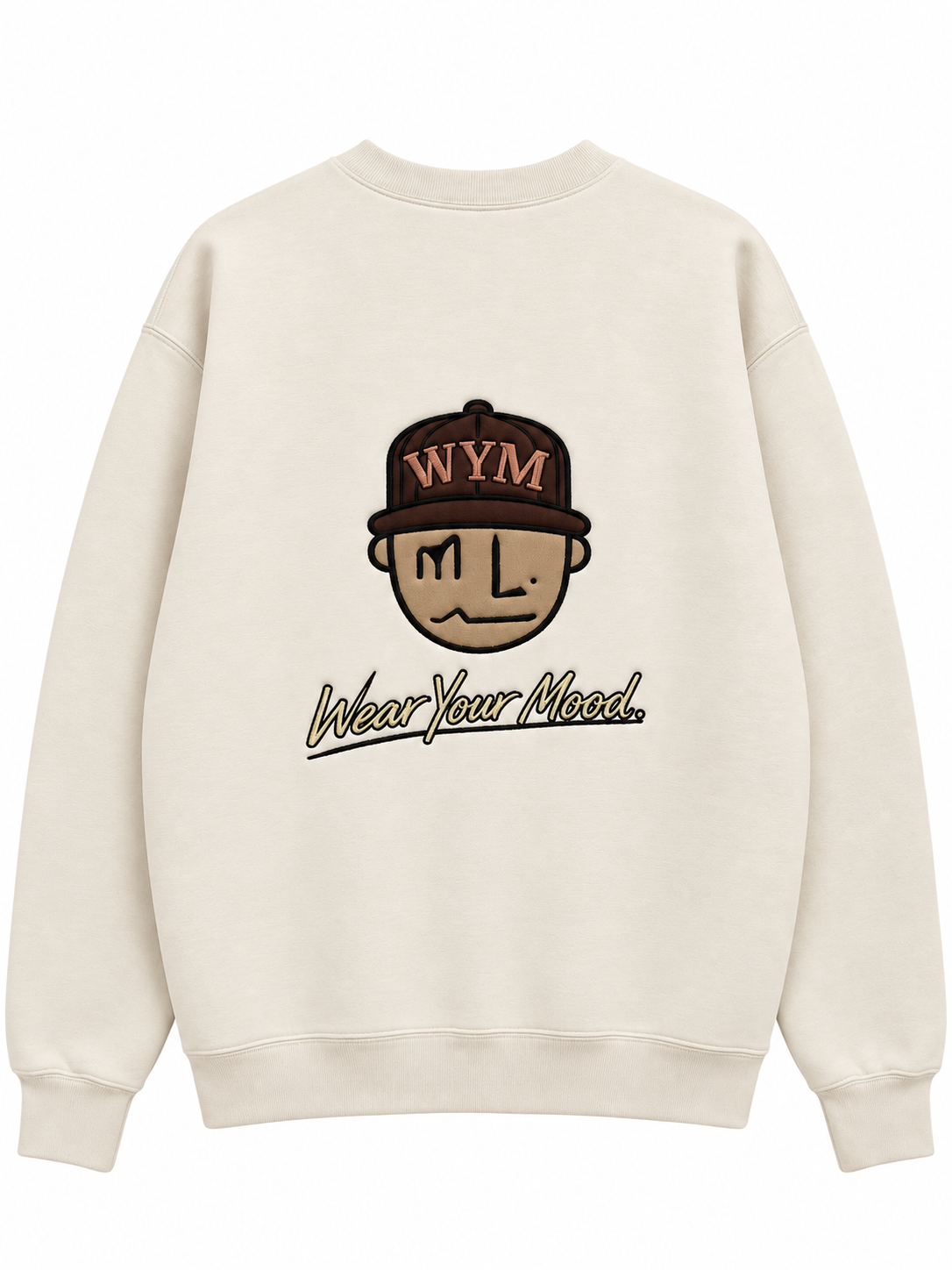 NO Embroidered Crewneck| MLABEL.