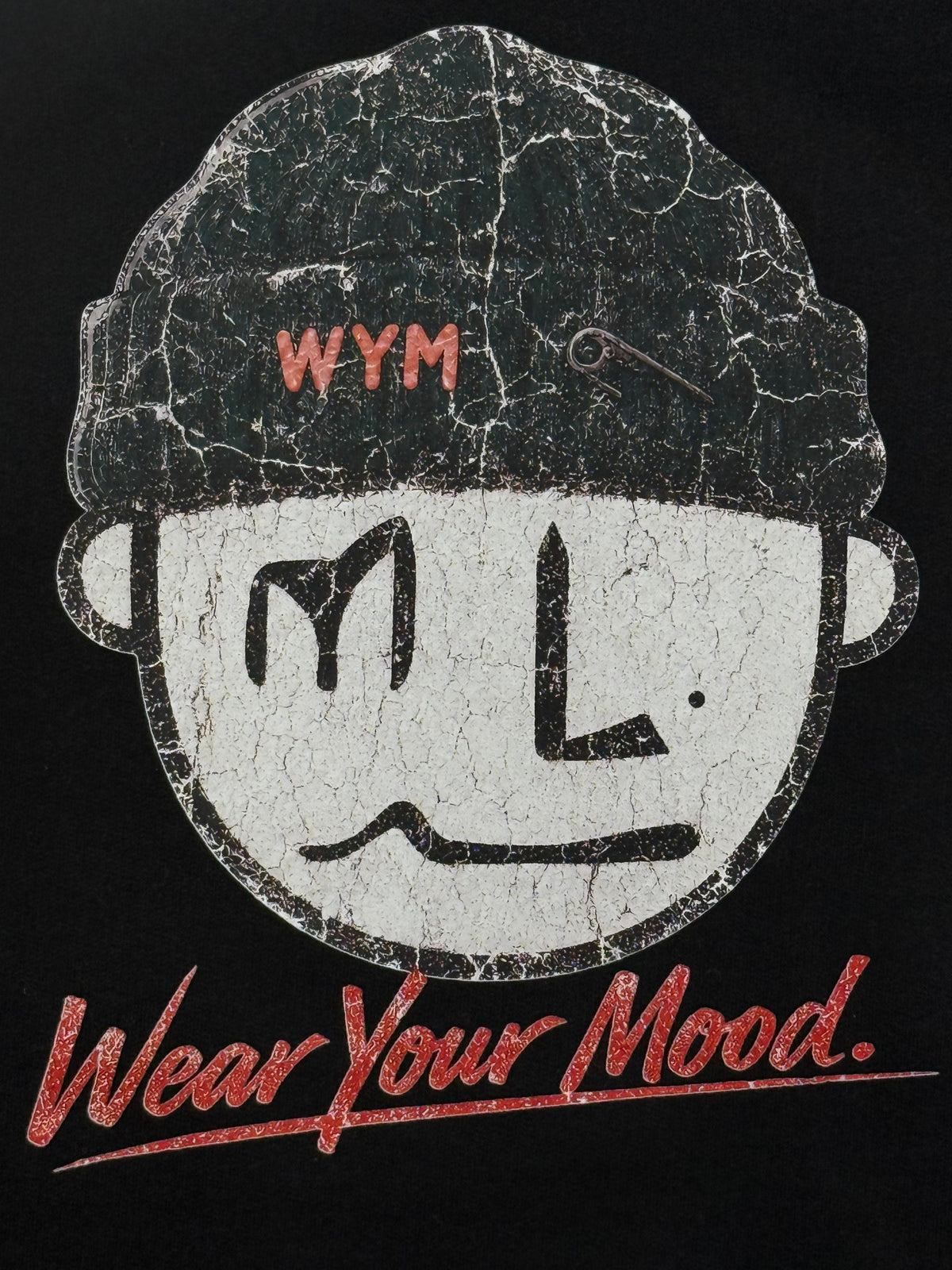 mPose. Embroidered Heavyweight Sweatshirt | MLABEL. Black embroidery detail