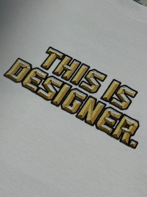 Designer. Embroidered Heavyweight Sweatshirt | MLABEL.