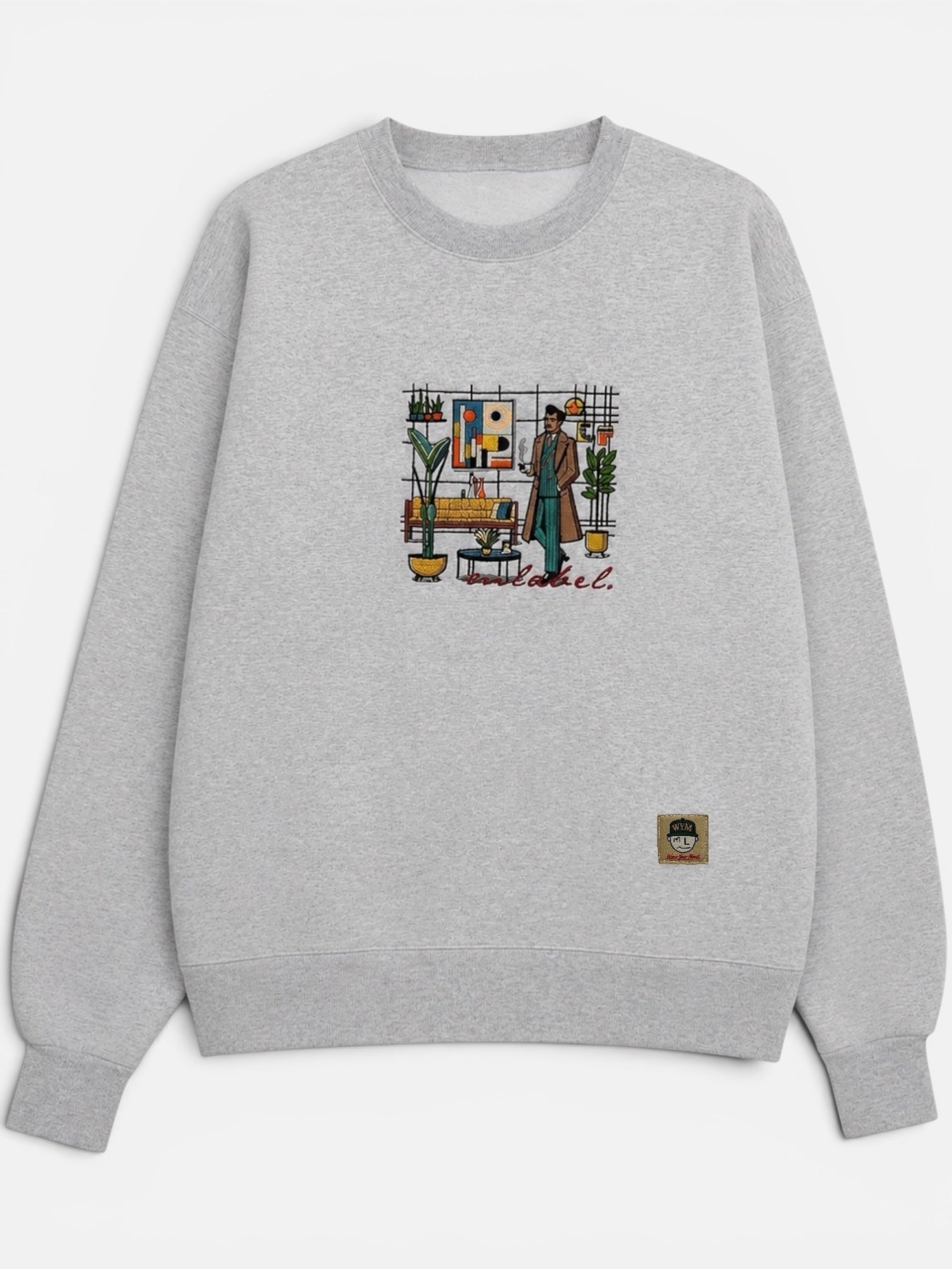 Abstract 102 Embroidered Heavyweight Sweatshirt | MLABEL.