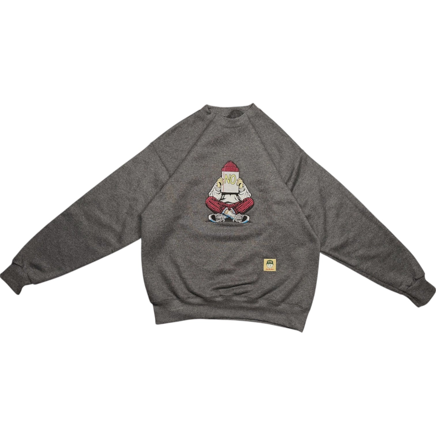 “No.”: Again sweatshirt version.