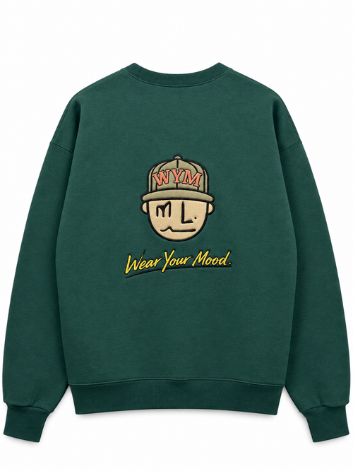 Focused Embroidered Crewneck | MLABEL.